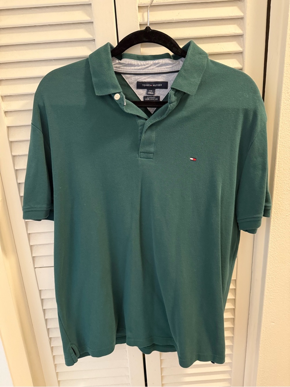 Tommy Hilfiger Green Short-Sleeve Men’s Polo Shirt